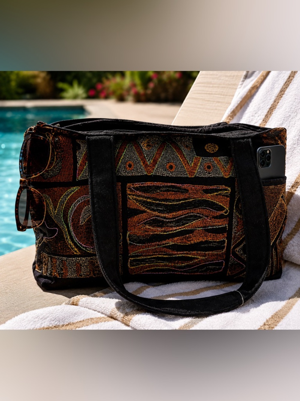 Saffron Boho Embroidered Tote Bag – NWOT